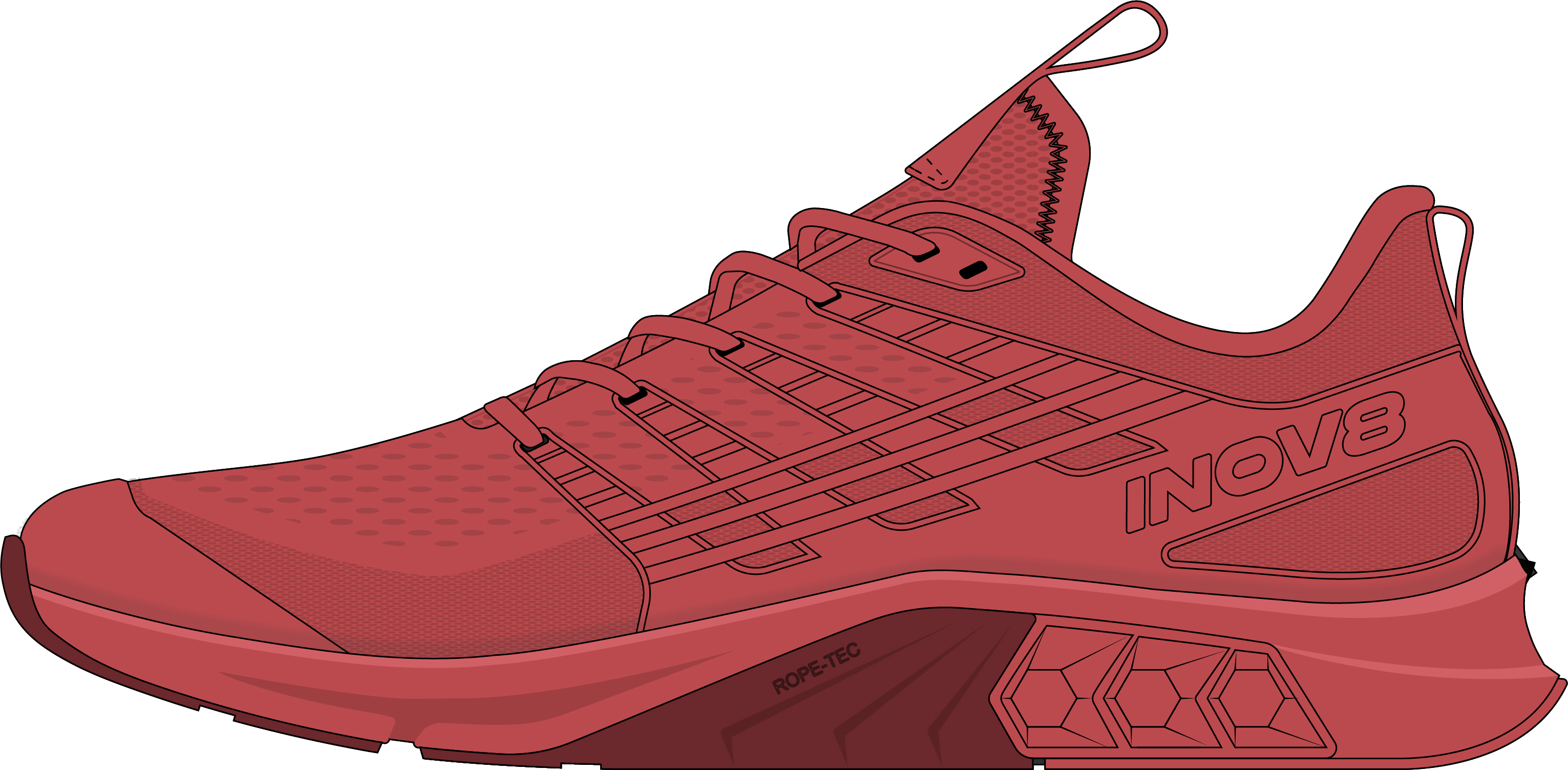 Image Inov8  F-Lite Max  Homme ROUGE/ROUGE FONCE M14